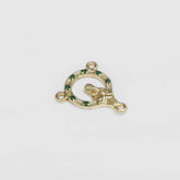 C Crucero con Circonias 1.8 Cms Verde