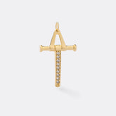 D Cruz Pendulo con Circonias