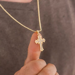 D Cruz Sagrada Circonias Cristal