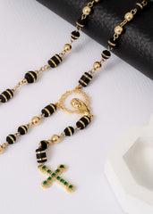 Crucero Virgen Con Circonias Cristal