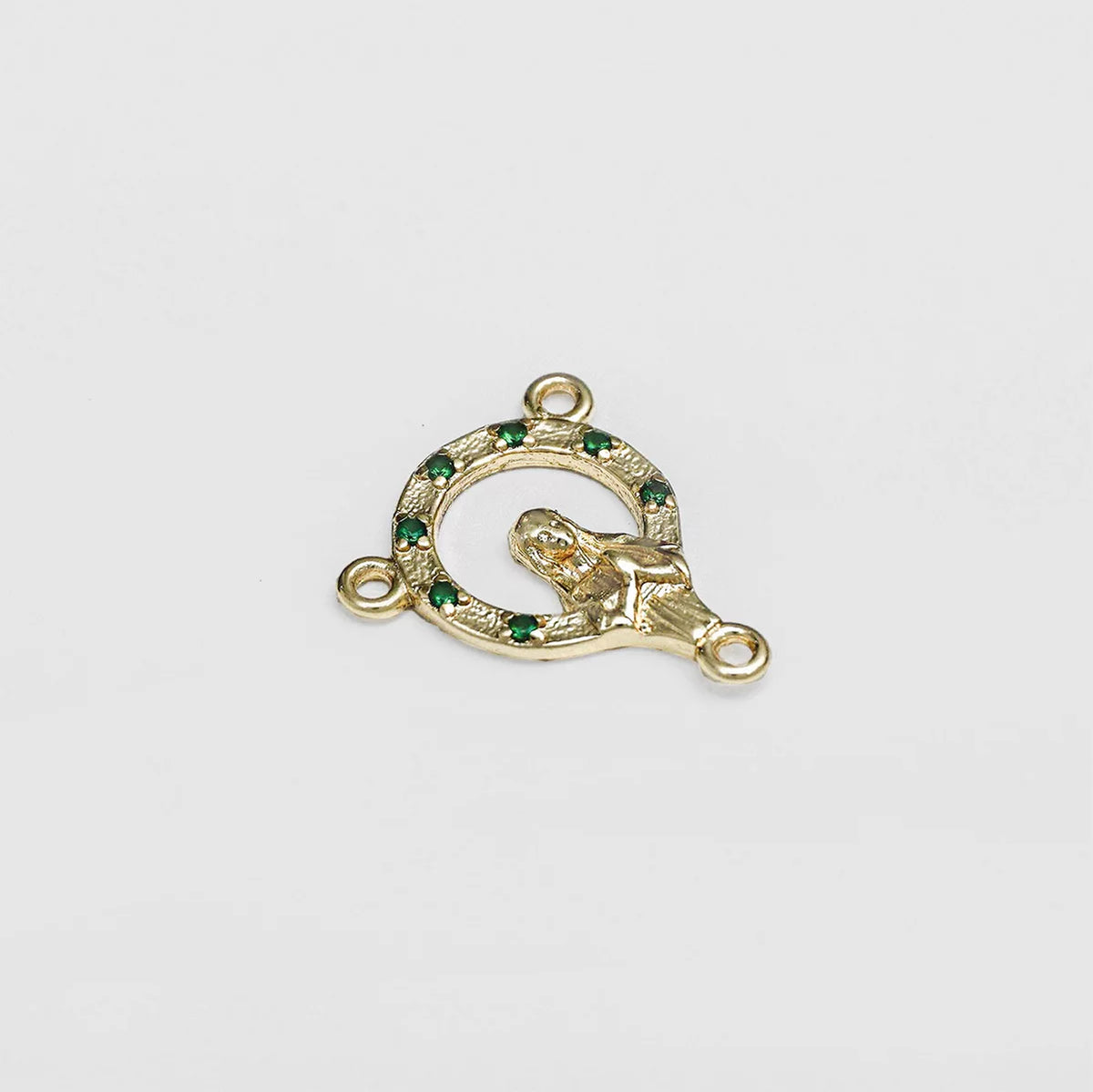 C Crucero con Circonias 1.8 Cms Verde