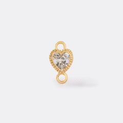 H Corazón mini circonia