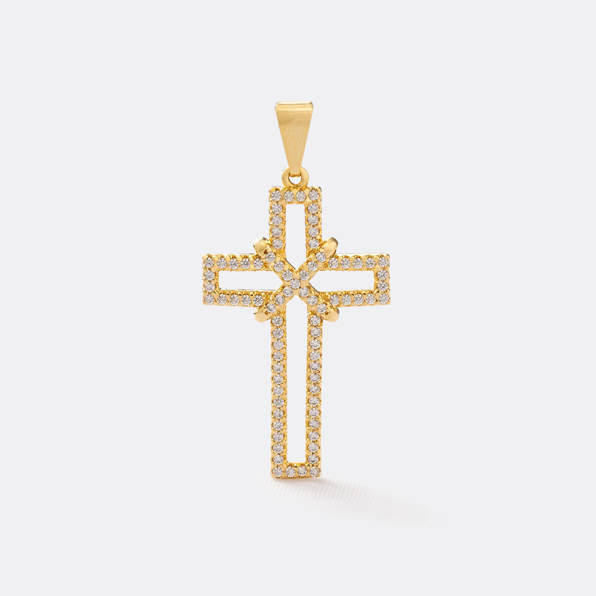 D Cruz Silueta circonias 3.5 cms