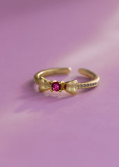 Anillo Scarlet Enchanted Ajustable + Empaque